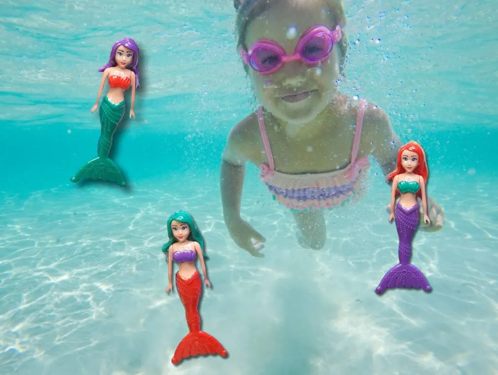 3-Pack of Dive Fun Mermaid Swim Toys