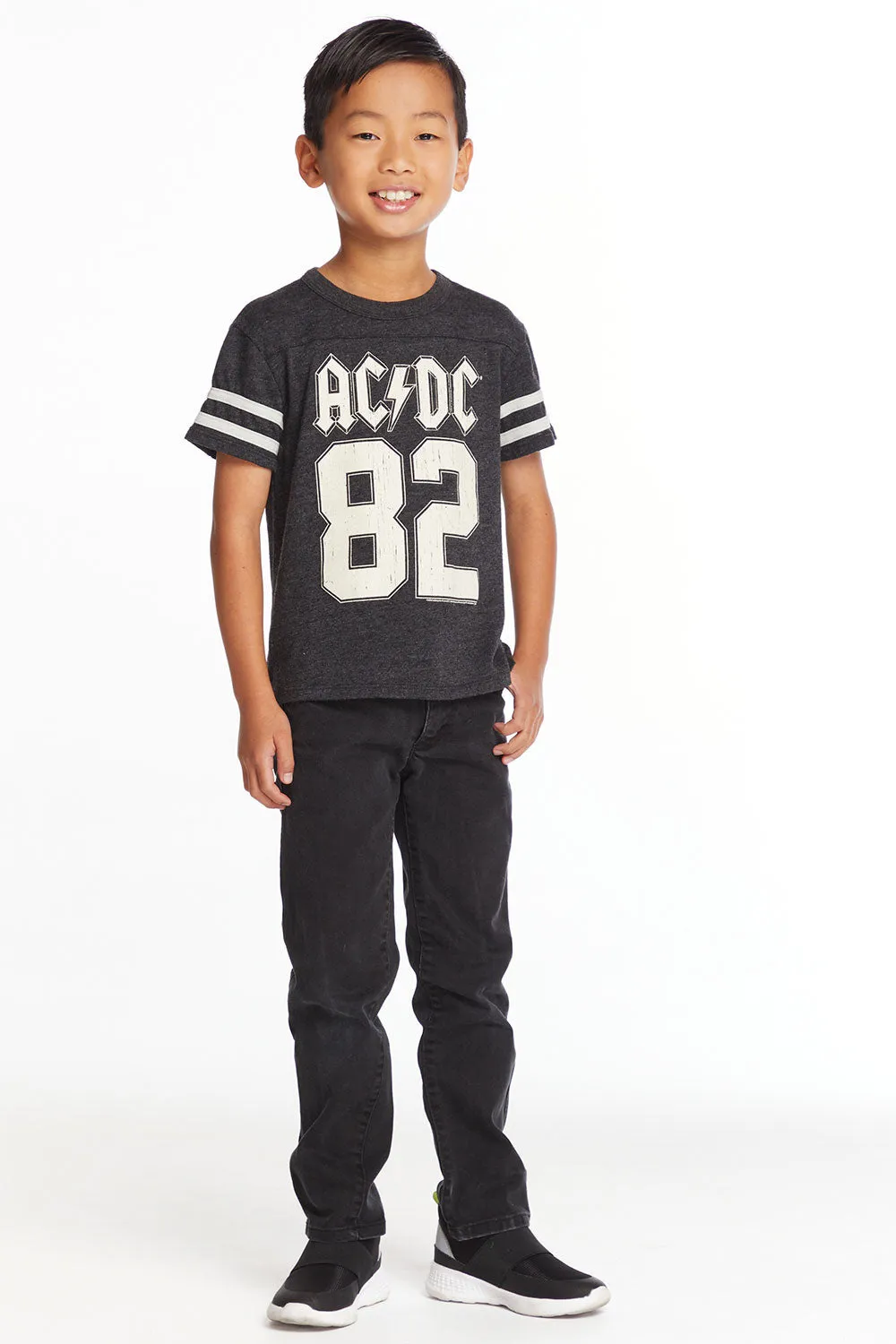 AC/DC Tour 82 Boys Triblend Crew Neck Tee