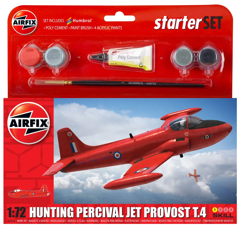 Airfix Small Starter Set, Hunting Percival Jet Provost T3