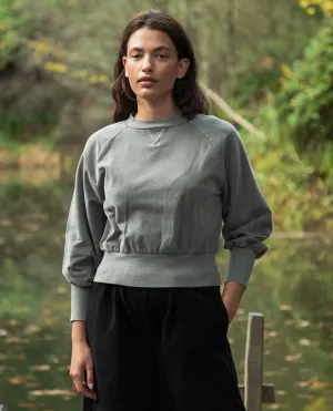 Alder Organic Cotton Sweatshirt in Slate Mineral Dye