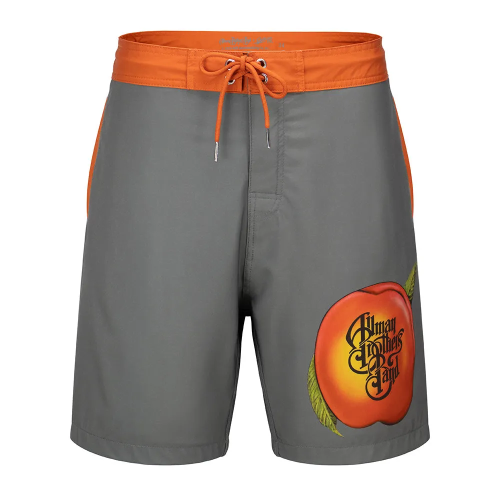 Allman Brothers Band | Peach on Grey | Board Shorts