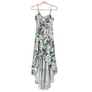 A.Peach Sage Floral Hi/Low Dress NWT- Size S (see notes)