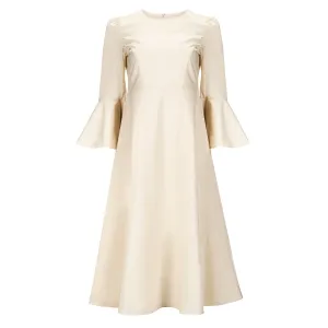 Bell Sleeve Dress - Cream