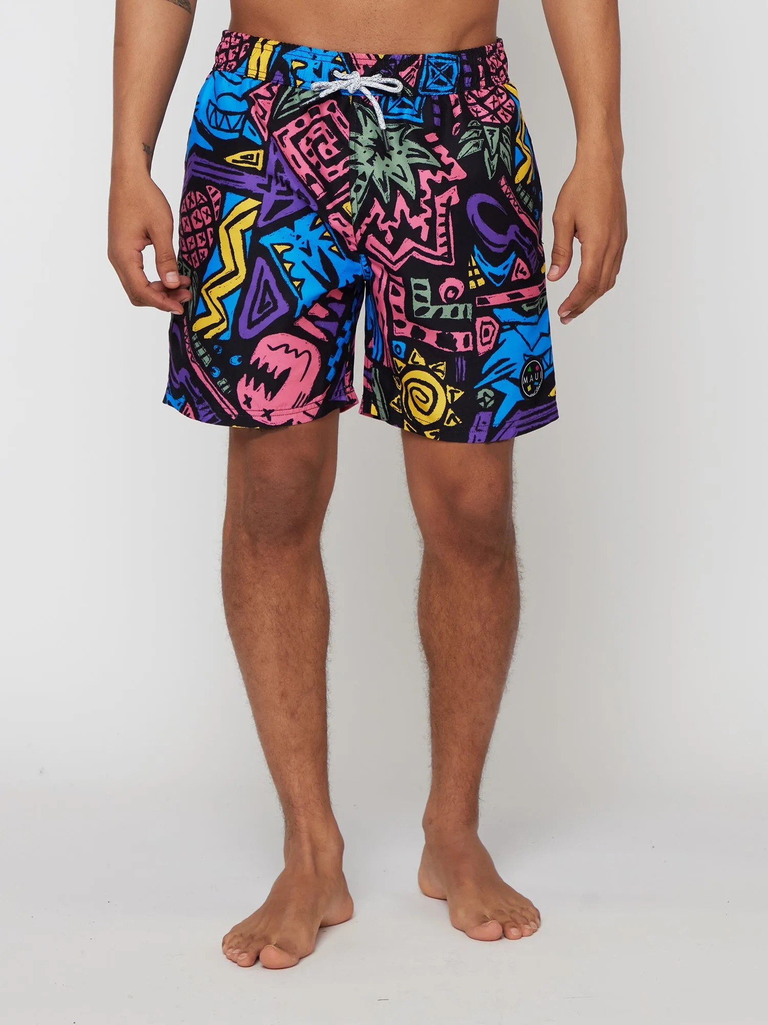 Block Party Pool Shorts in Pink