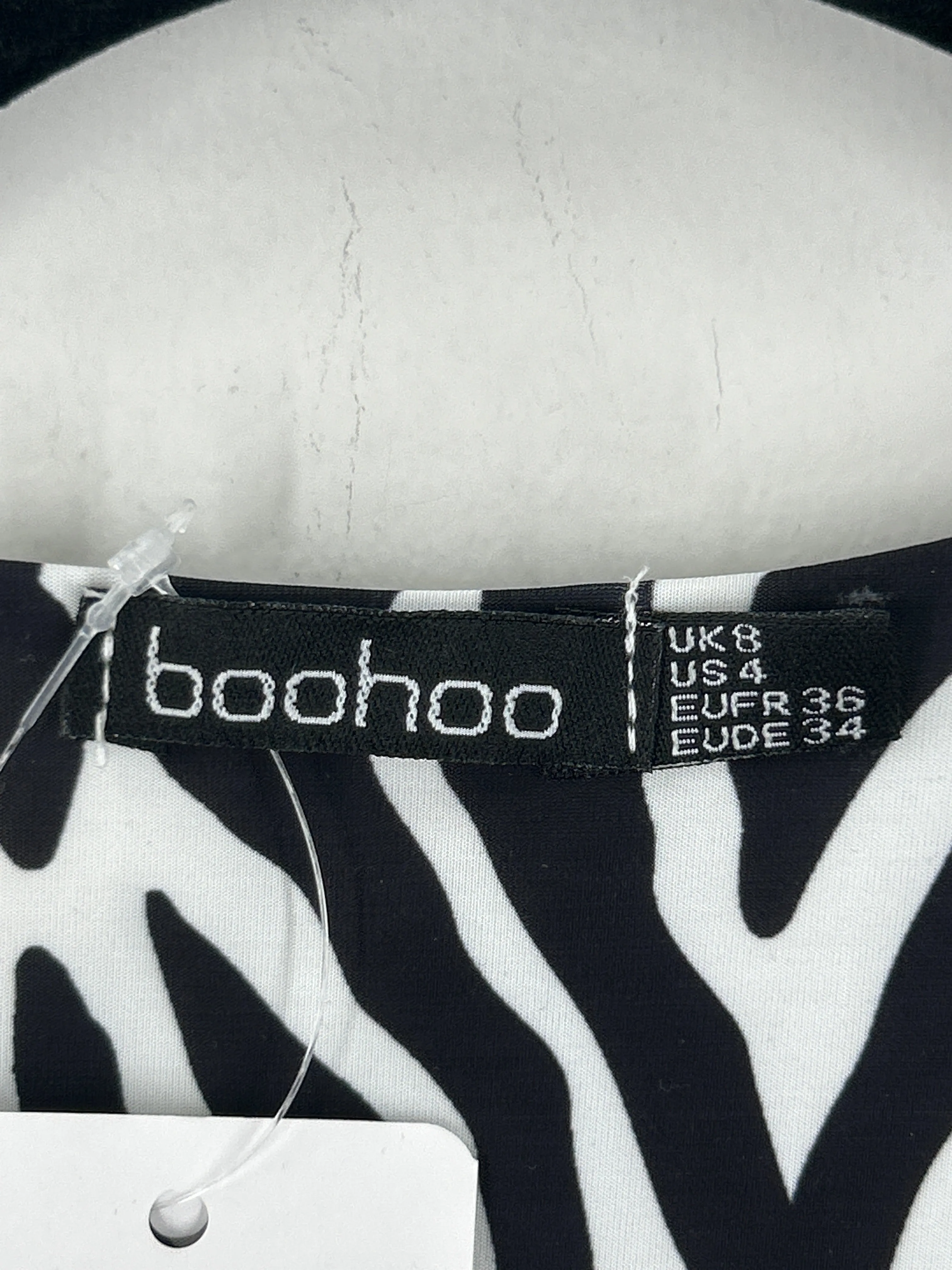 BooHoo Zebra Print Bodysuit, 4