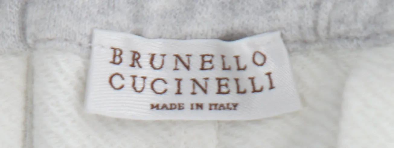 Brunello Cucinelli White Sweatpants