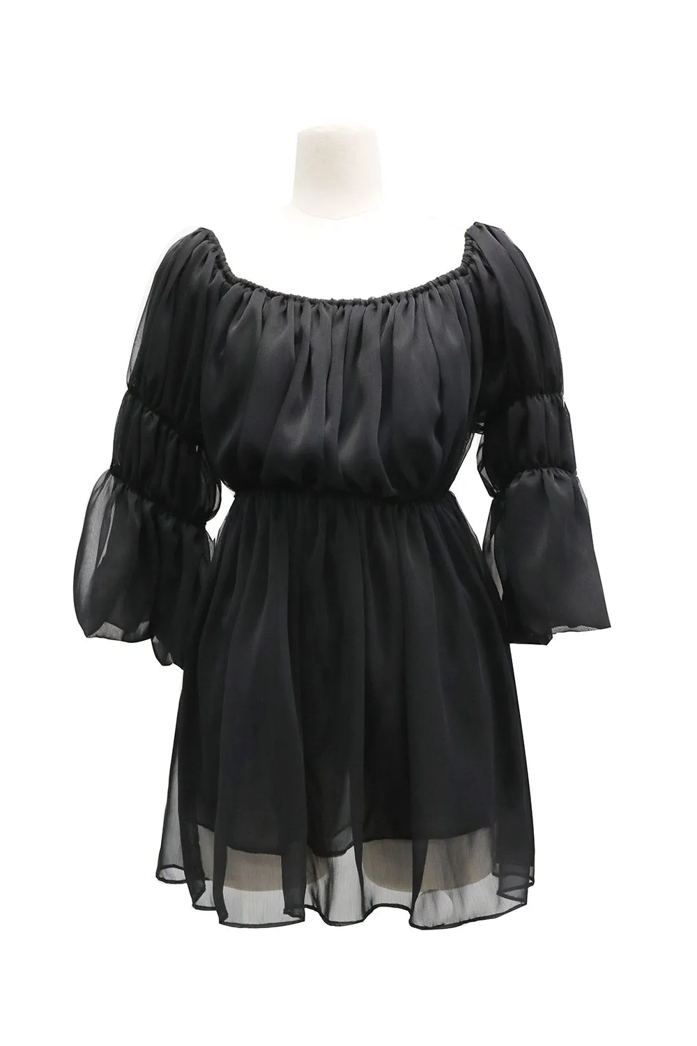 Camila Sheer Smocked Dress