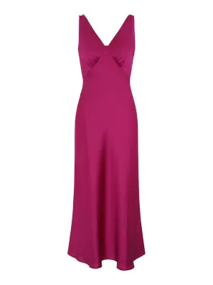 Cerelle Dress in Magenta