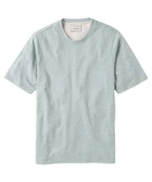 Cotton-Linen Slub Knit Crewneck Tee