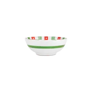 Deruta Natale Stripe Cereal Bowl