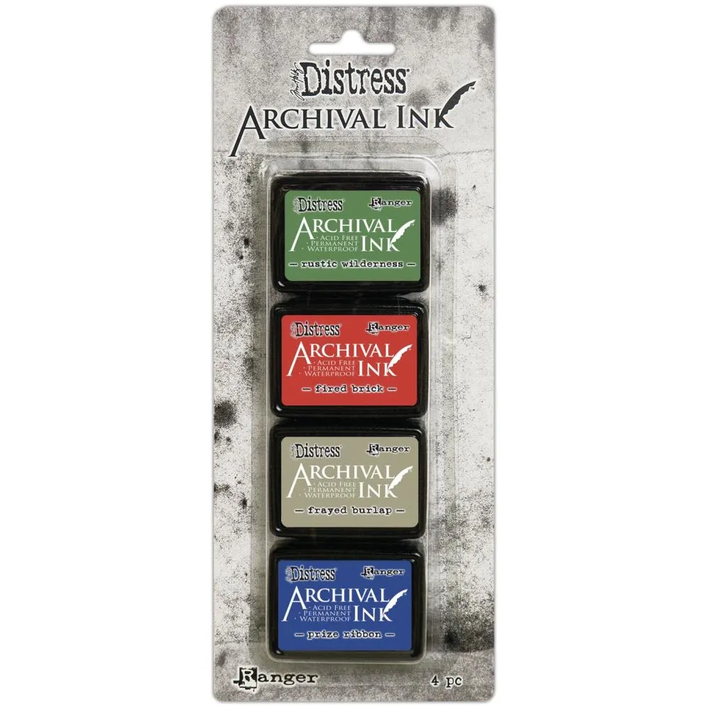 Distress archival ink by ranger set 6