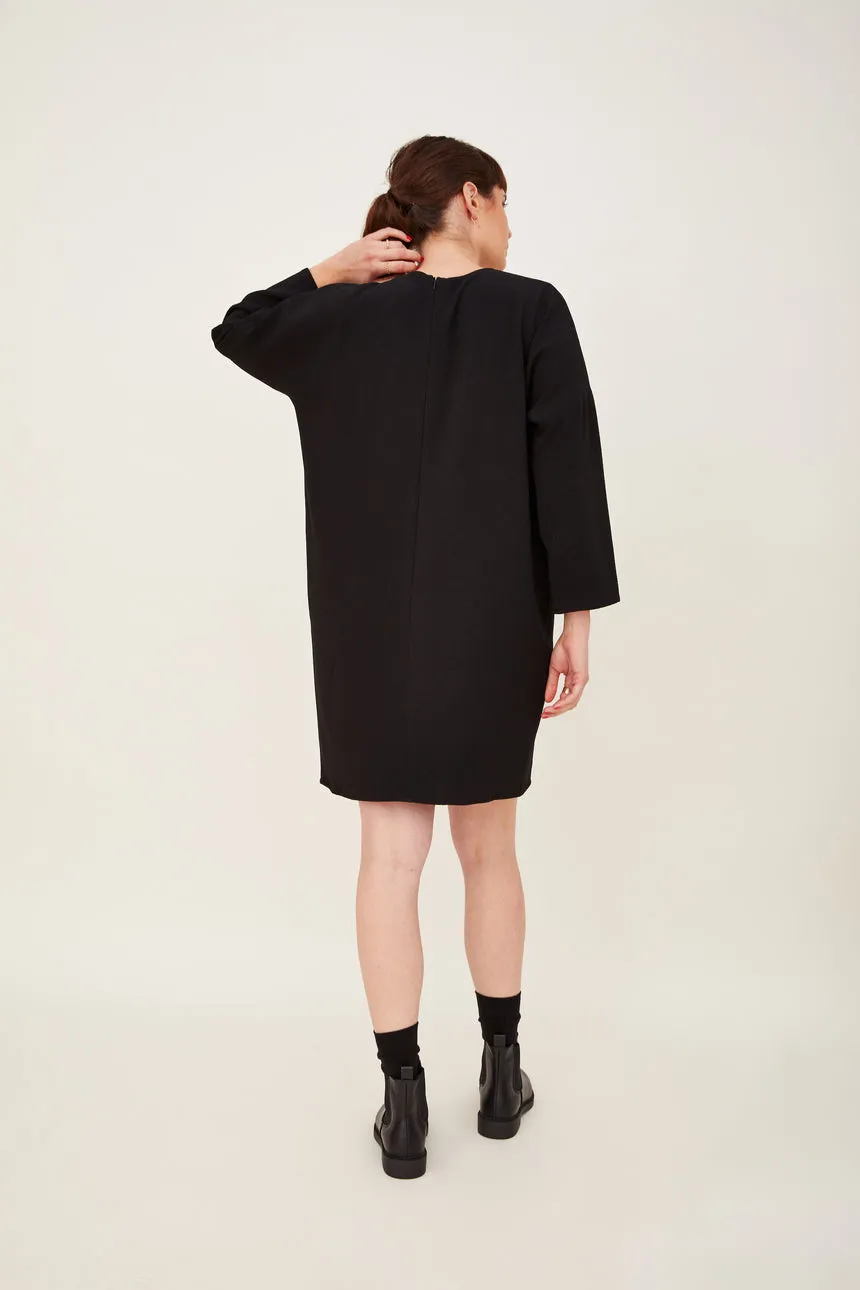 Dropped Sleeve Cocoon Dress