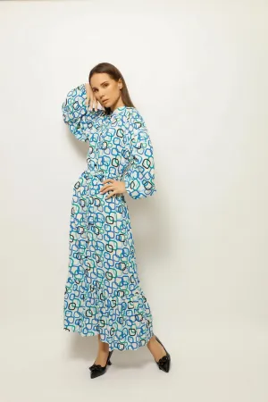 ELBISE QUADRATICAL FESTIVE VIBE LONG DRESS