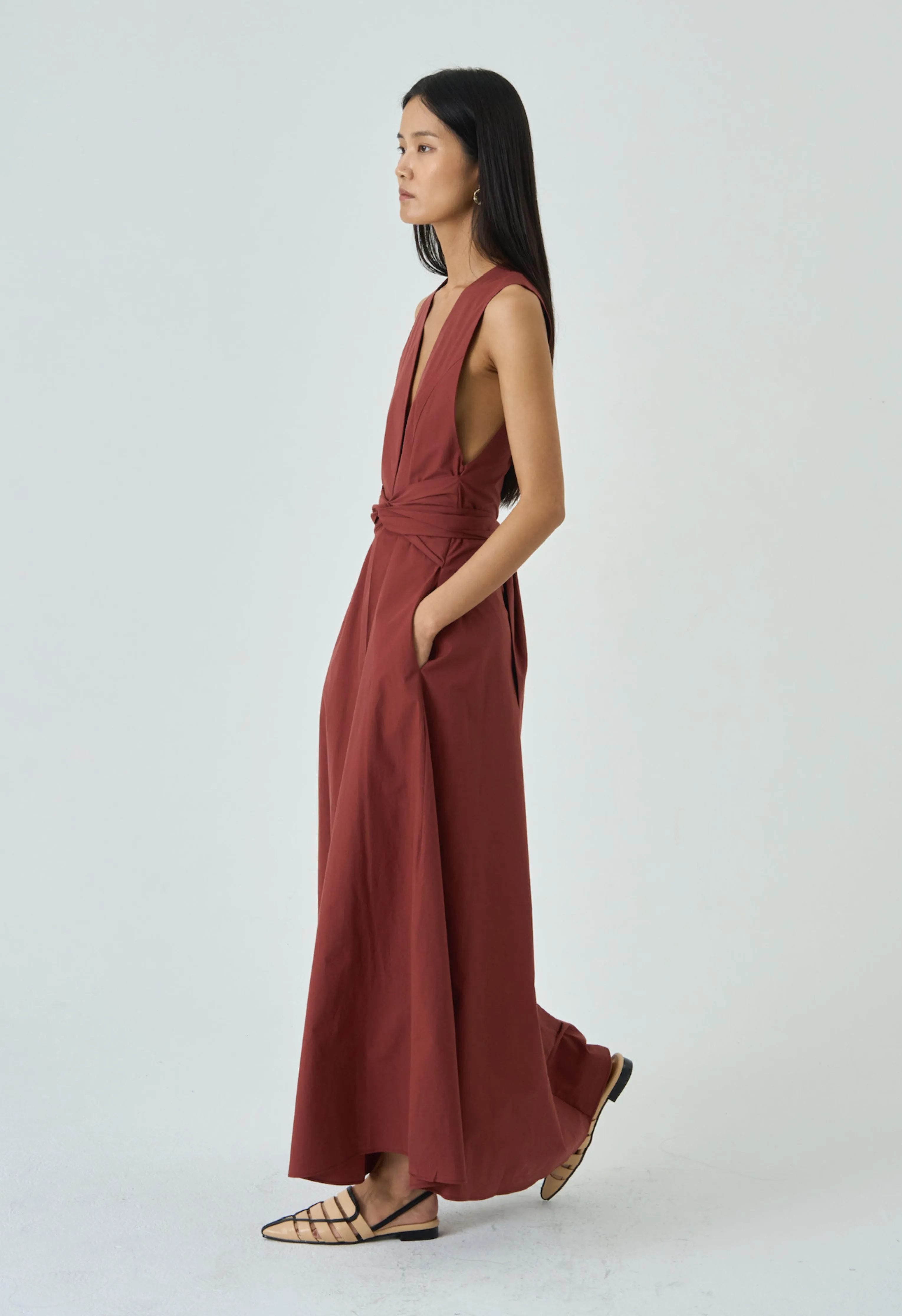 Ellen Dress in Wine