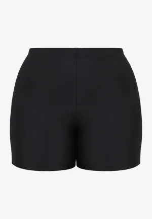 Evona Lycra Fitted Shorts - Black