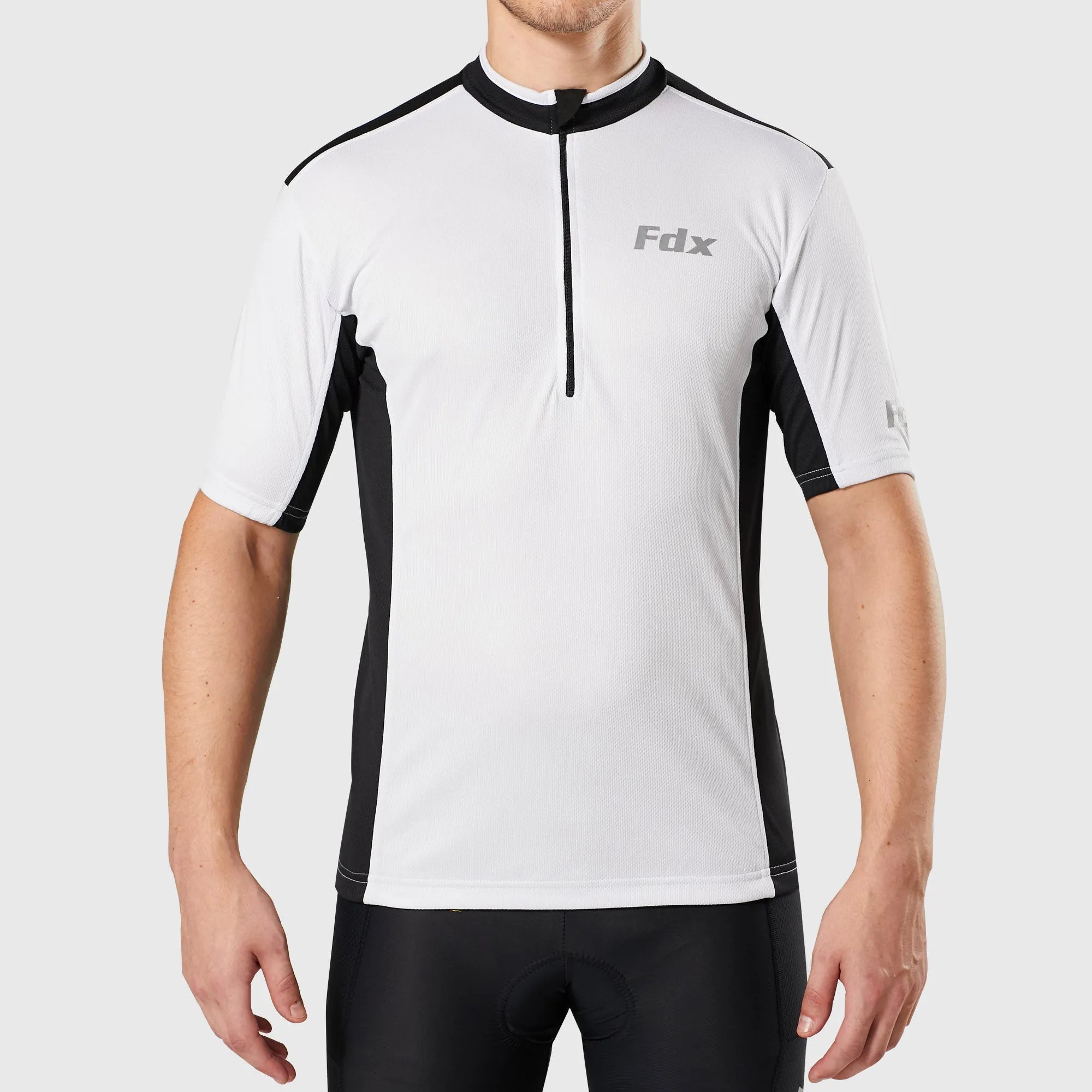 Fdx Vertex White Men's & Boy's Short Sleeve Summer Cycling Jersey