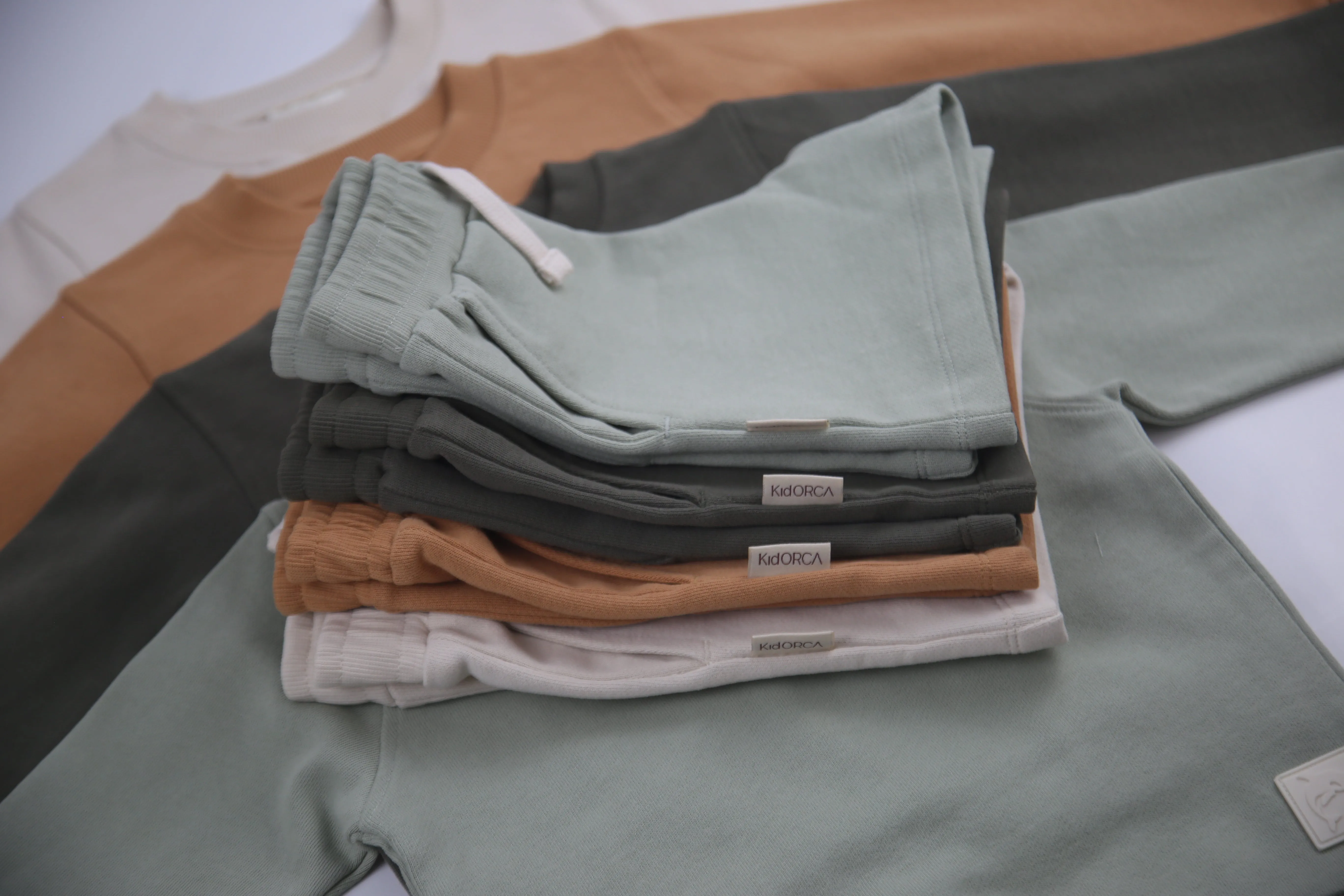 French Terry Shorts _ Dusty Olive