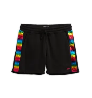 French Terry Shorts - Metallic Rainbow