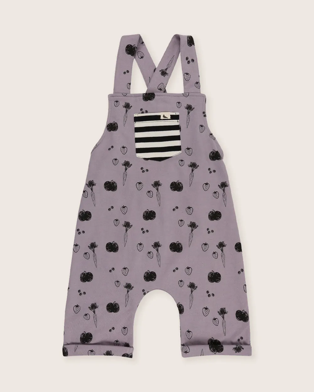 Fruity Print Shortie Dungarees