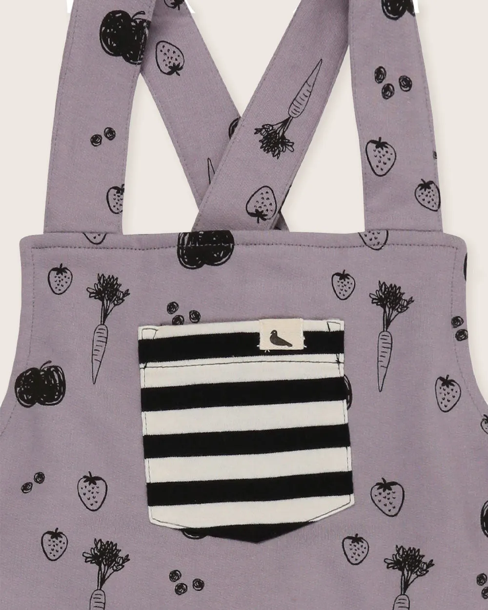 Fruity Print Shortie Dungarees