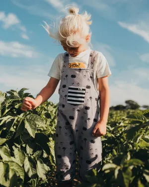 Fruity Print Shortie Dungarees