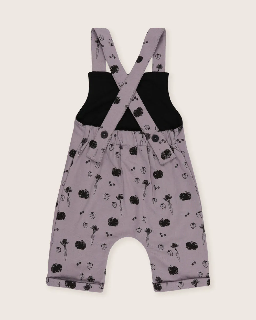 Fruity Print Shortie Dungarees