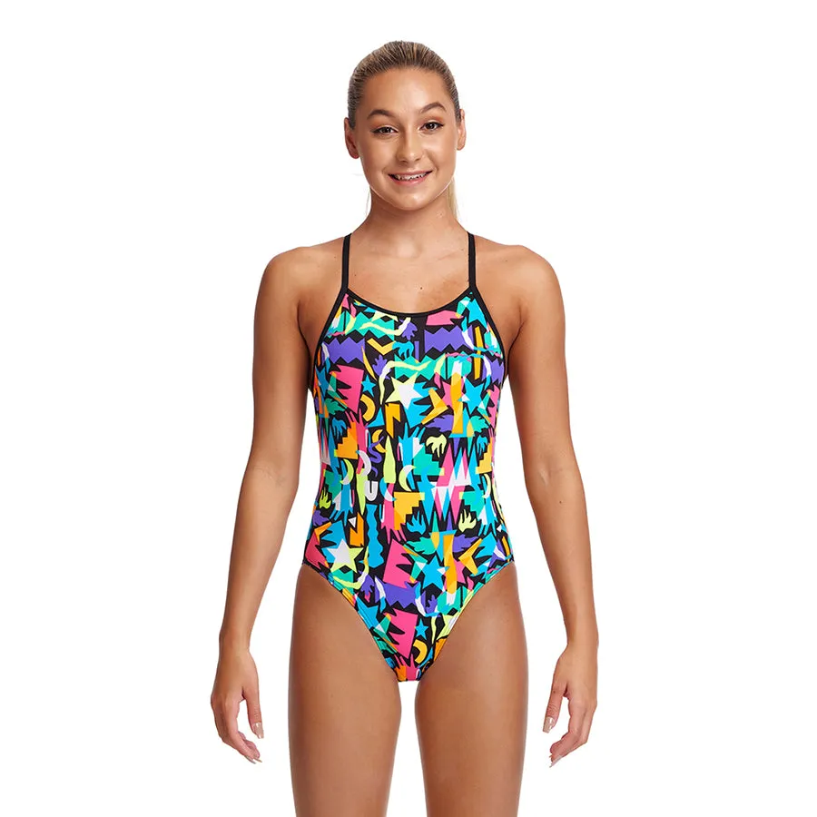 Funkita Girls Diamond Back One Piece FS11G- Paper Cut