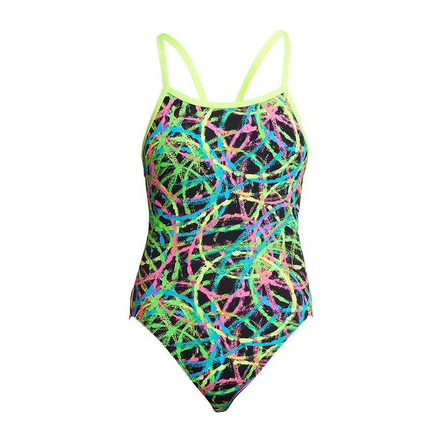 Funkita Girls Single Strap One Piece FS16G - Burnouts