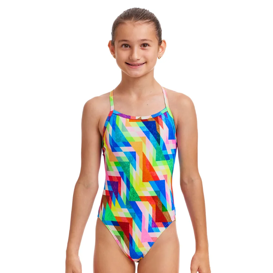 Funkita Girls Single Strap One Piece FS16G - Hazy Daze