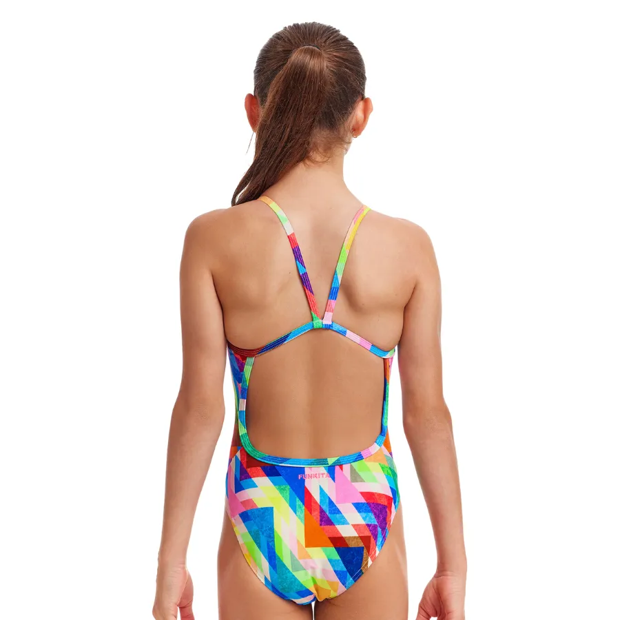 Funkita Girls Single Strap One Piece FS16G - Hazy Daze