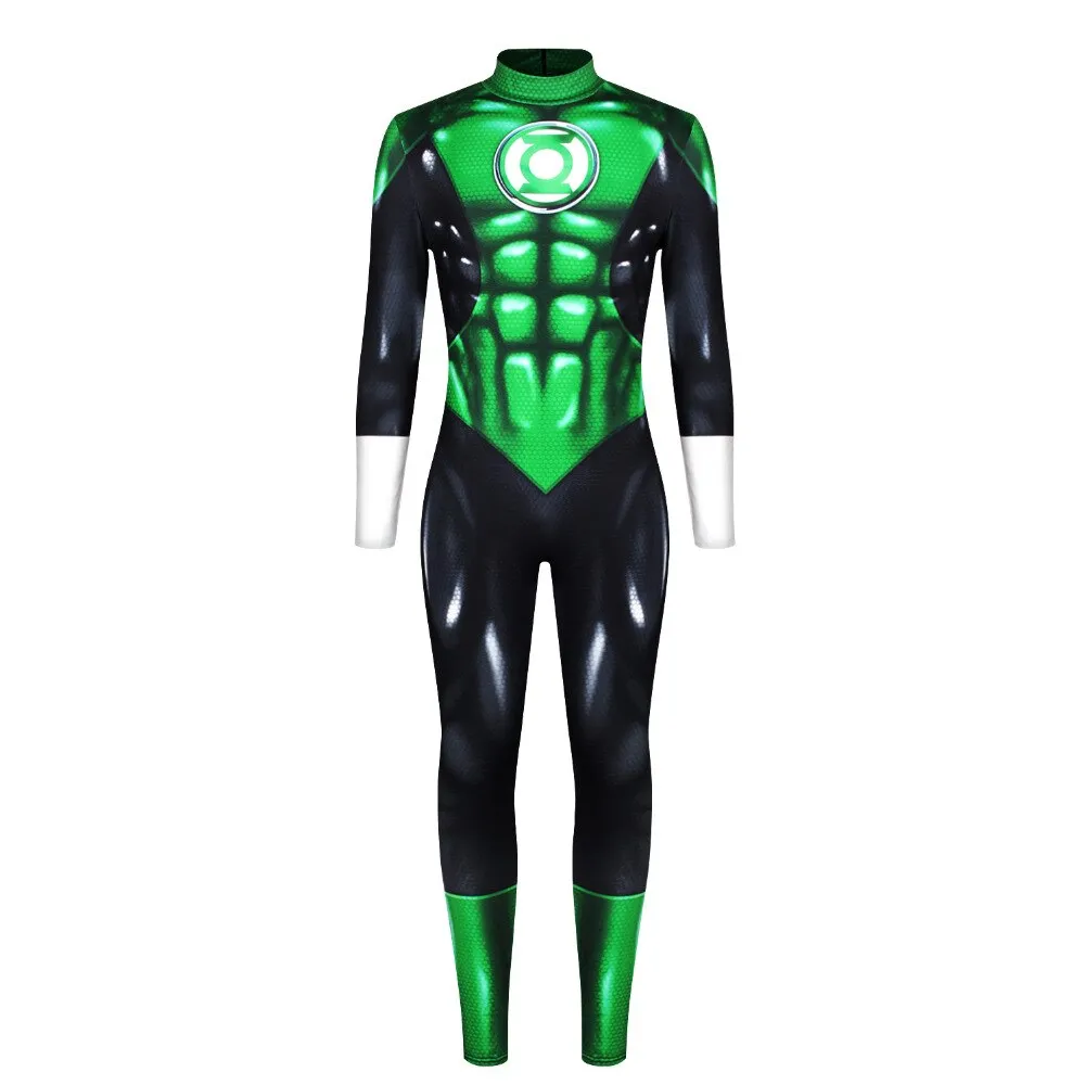 Green Lantern Jumpsuit Costume for Men