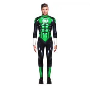 Green Lantern Jumpsuit Costume for Men