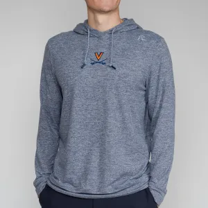 Hesi Collegiate Hoodie - UVA | Heather - Steel Grey/White - UVA - 1