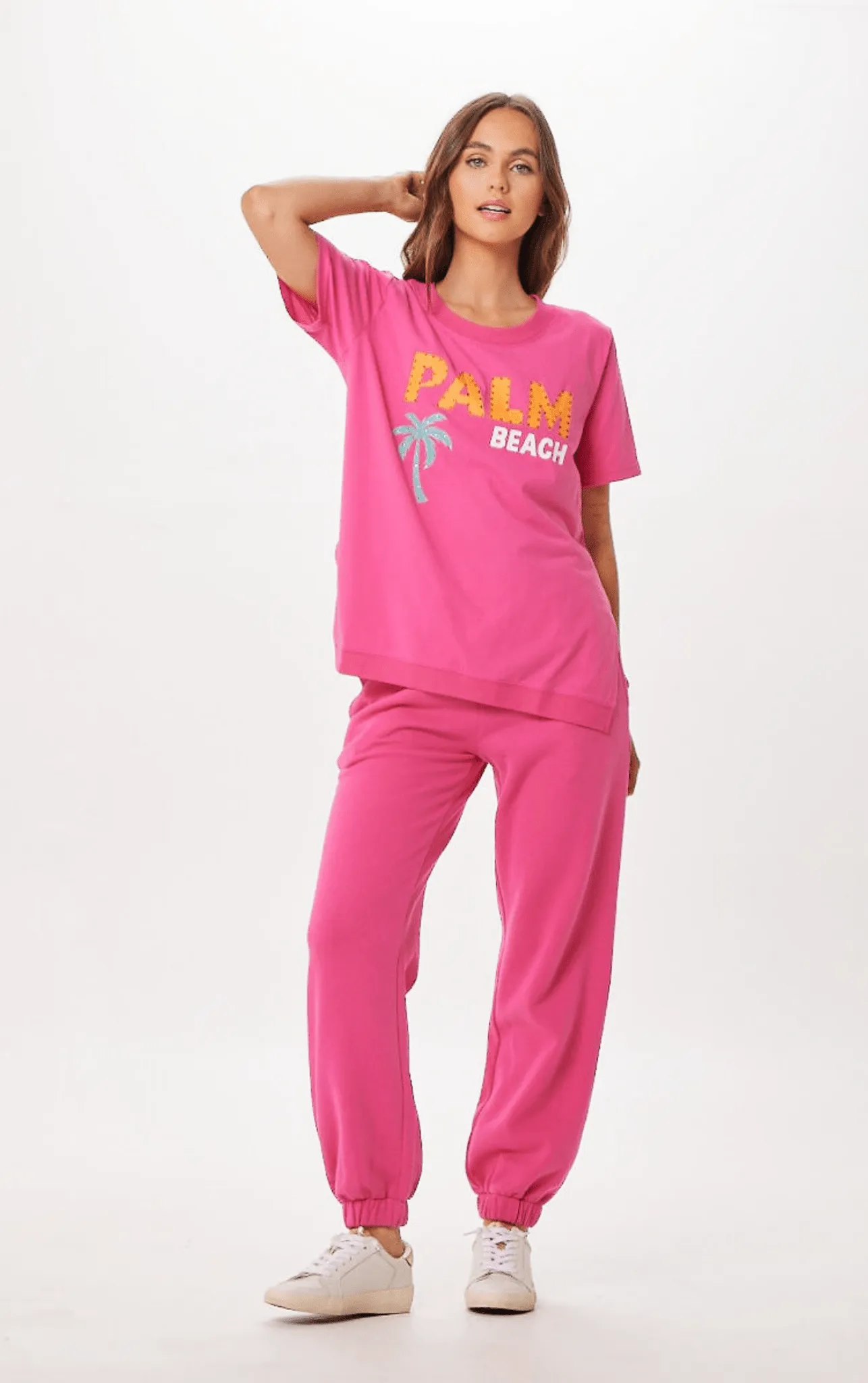 Hot Pink Palm Beach Jet Setter T-Shirt