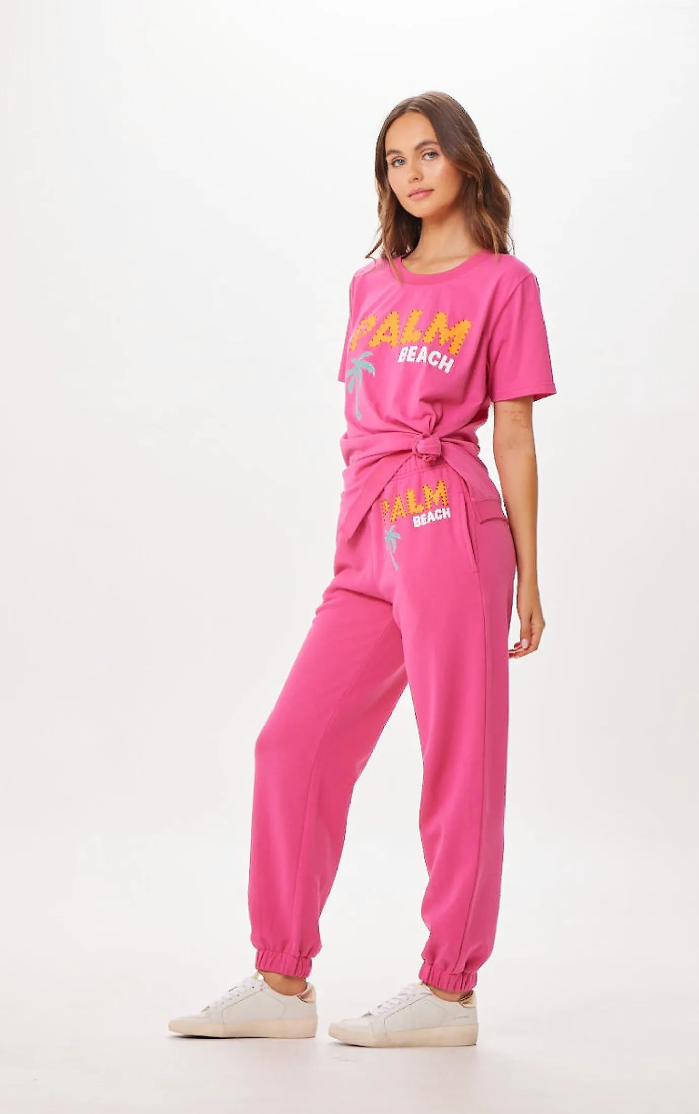 Hot Pink Palm Beach Jet Setter T-Shirt