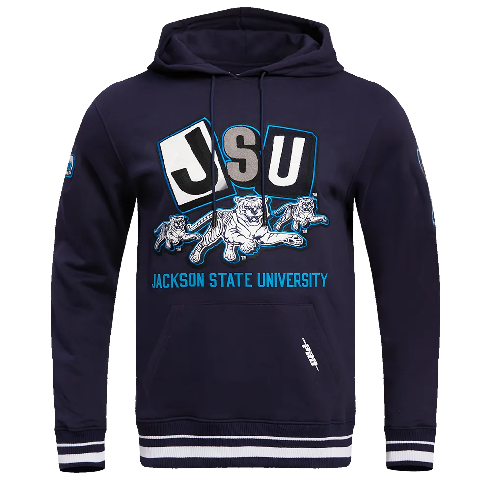 JACKSON STATE UNIVERSITY HOMECOMING MEN'S RIB PO HOODIE (MIDNIGHT NAVY)