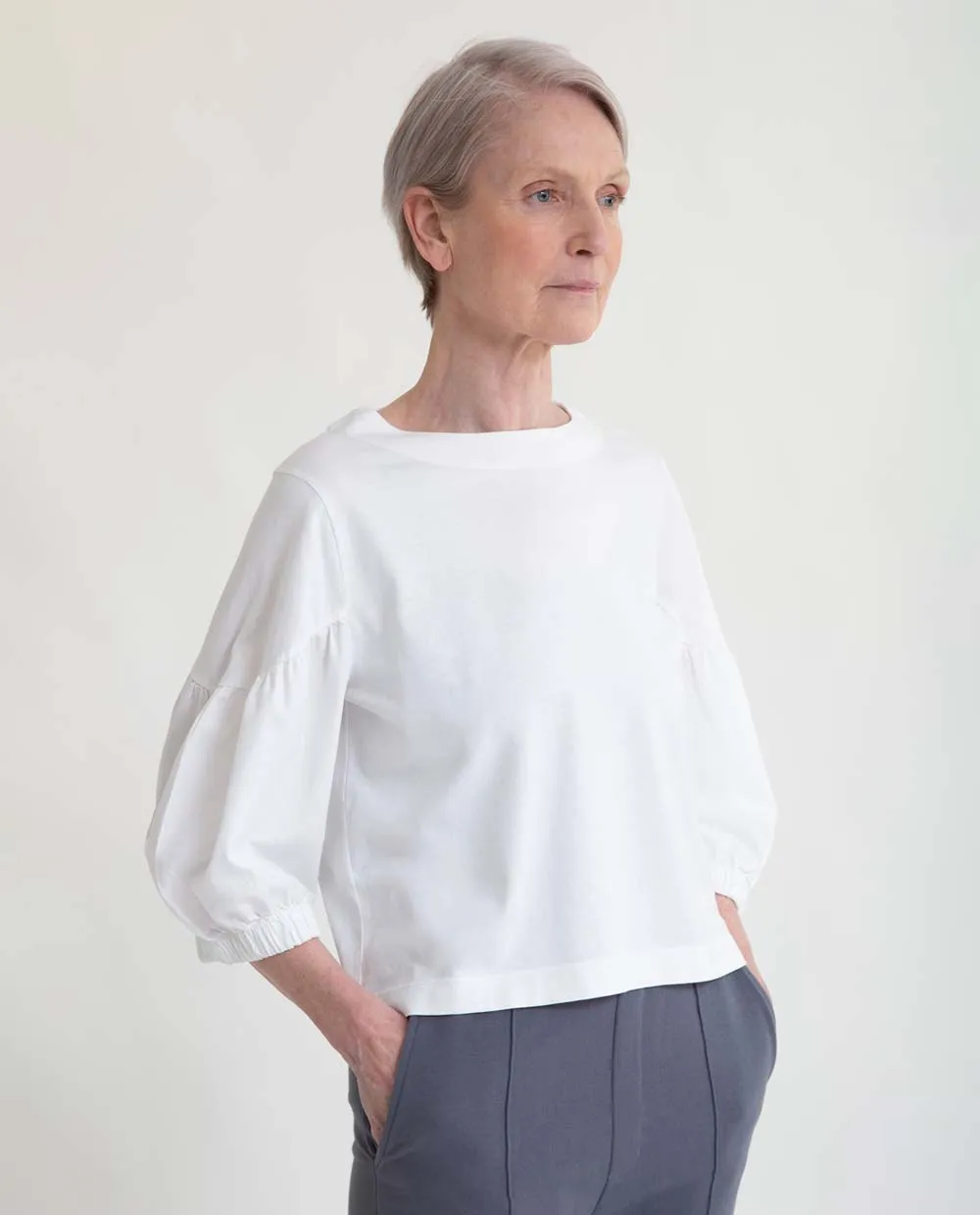 Jana Organic Cotton Top In White