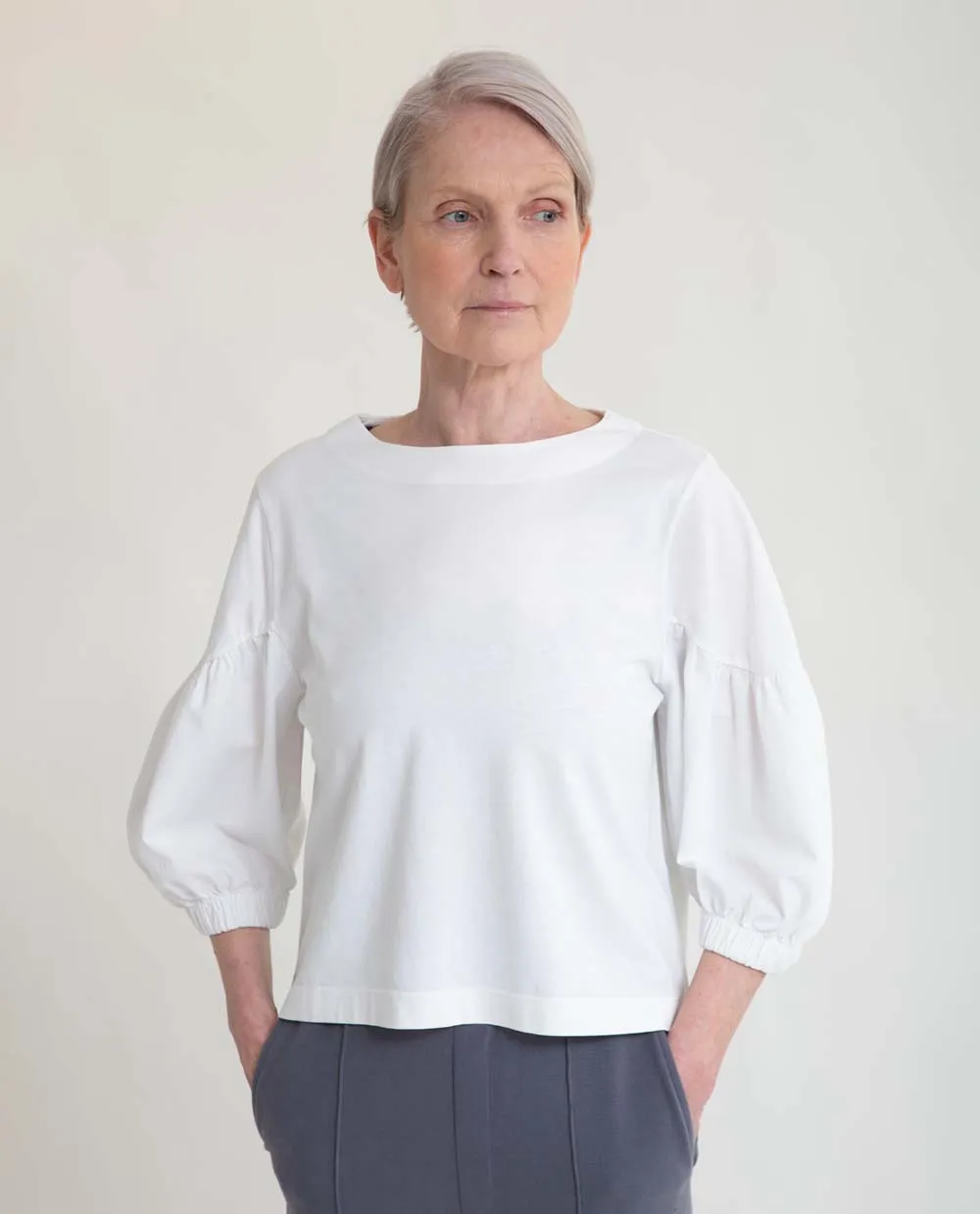 Jana Organic Cotton Top In White