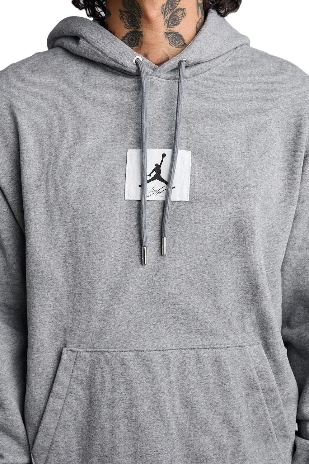 Jordan Flight Fleece Hoodie 'Carbon Heather/Sail'