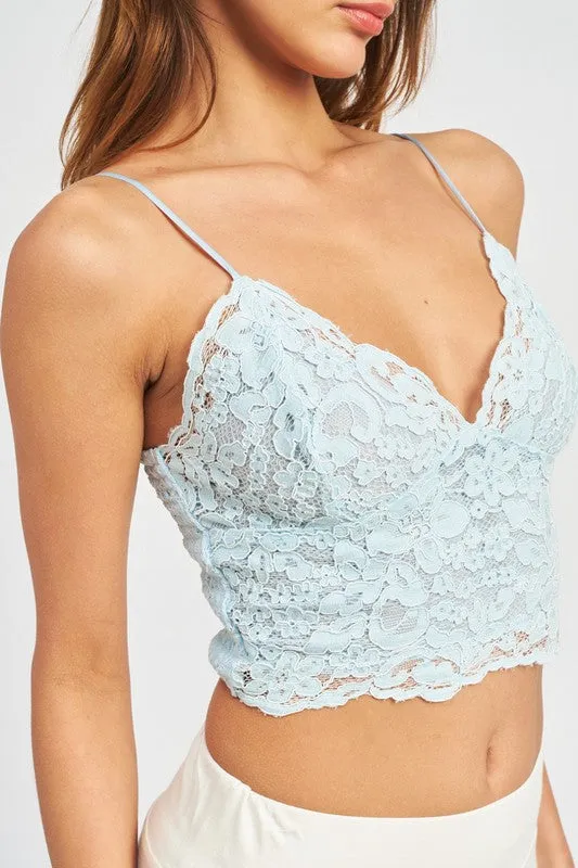 Lace Cami Bralette Top