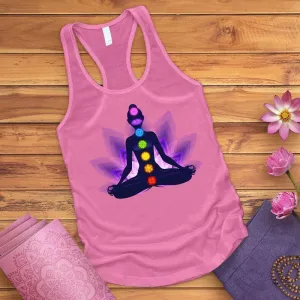 Lotus Meditation Racerback Tank Top