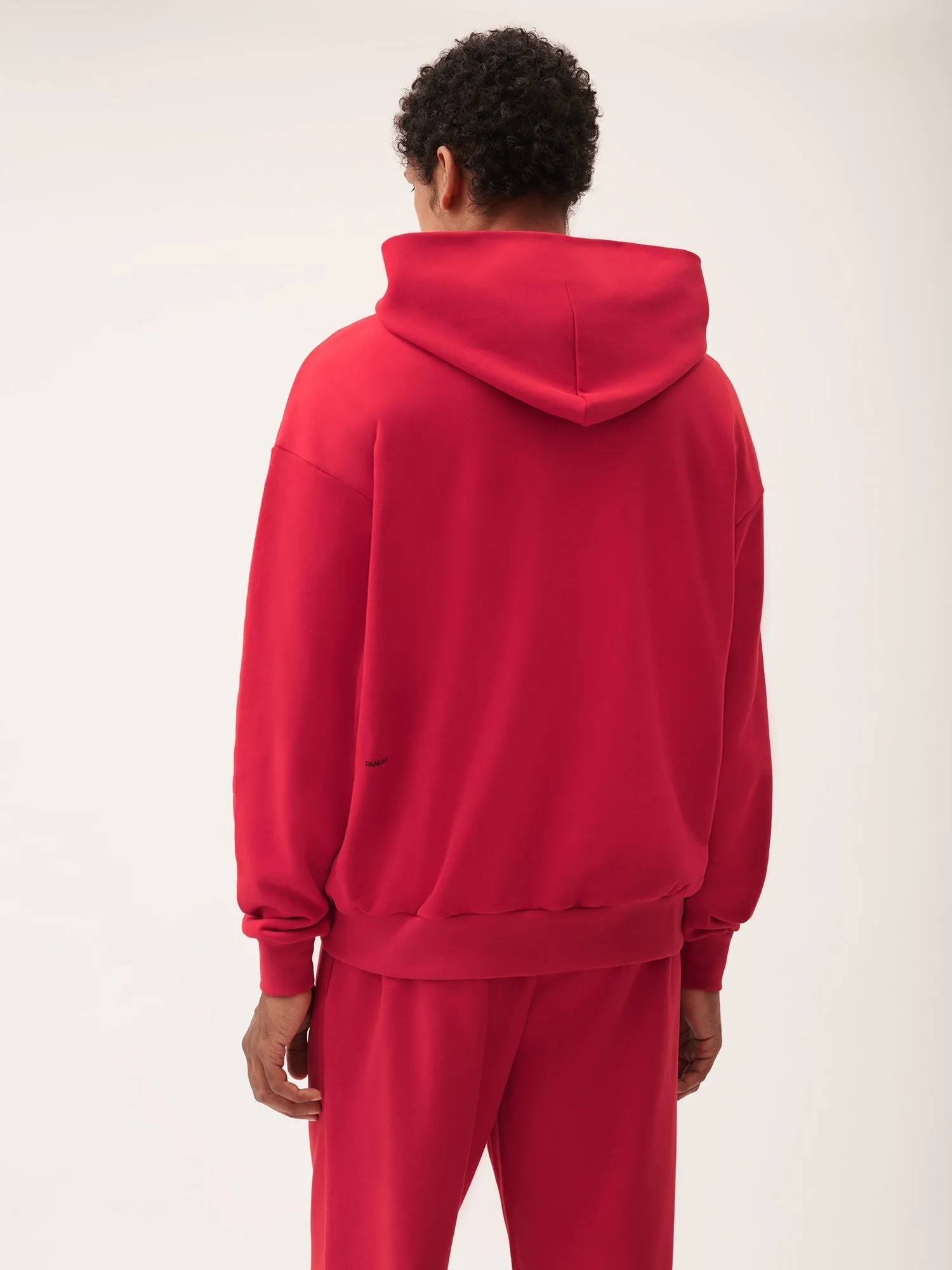 Mens 365 Midweight Hoodie—Goji berry red