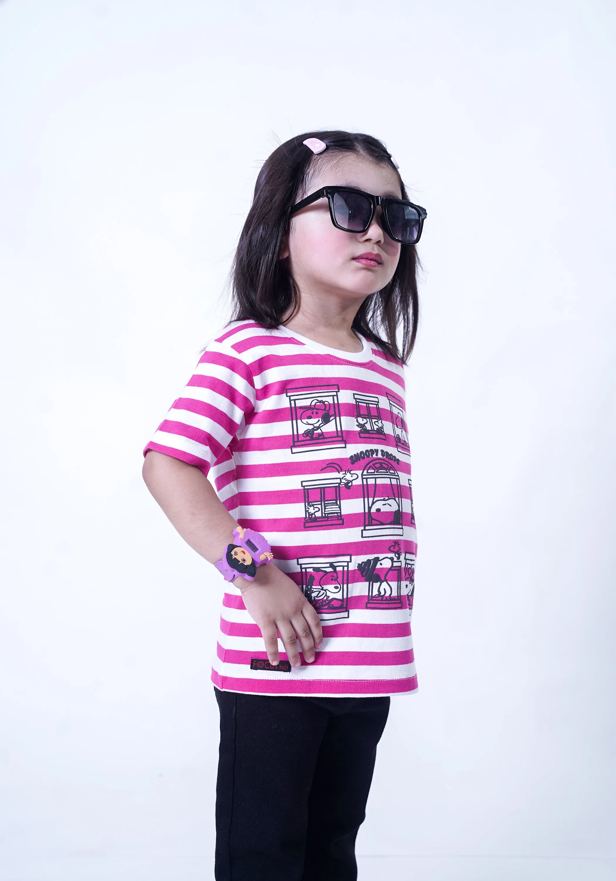 Mini Girl Hot Pink T-Shirt