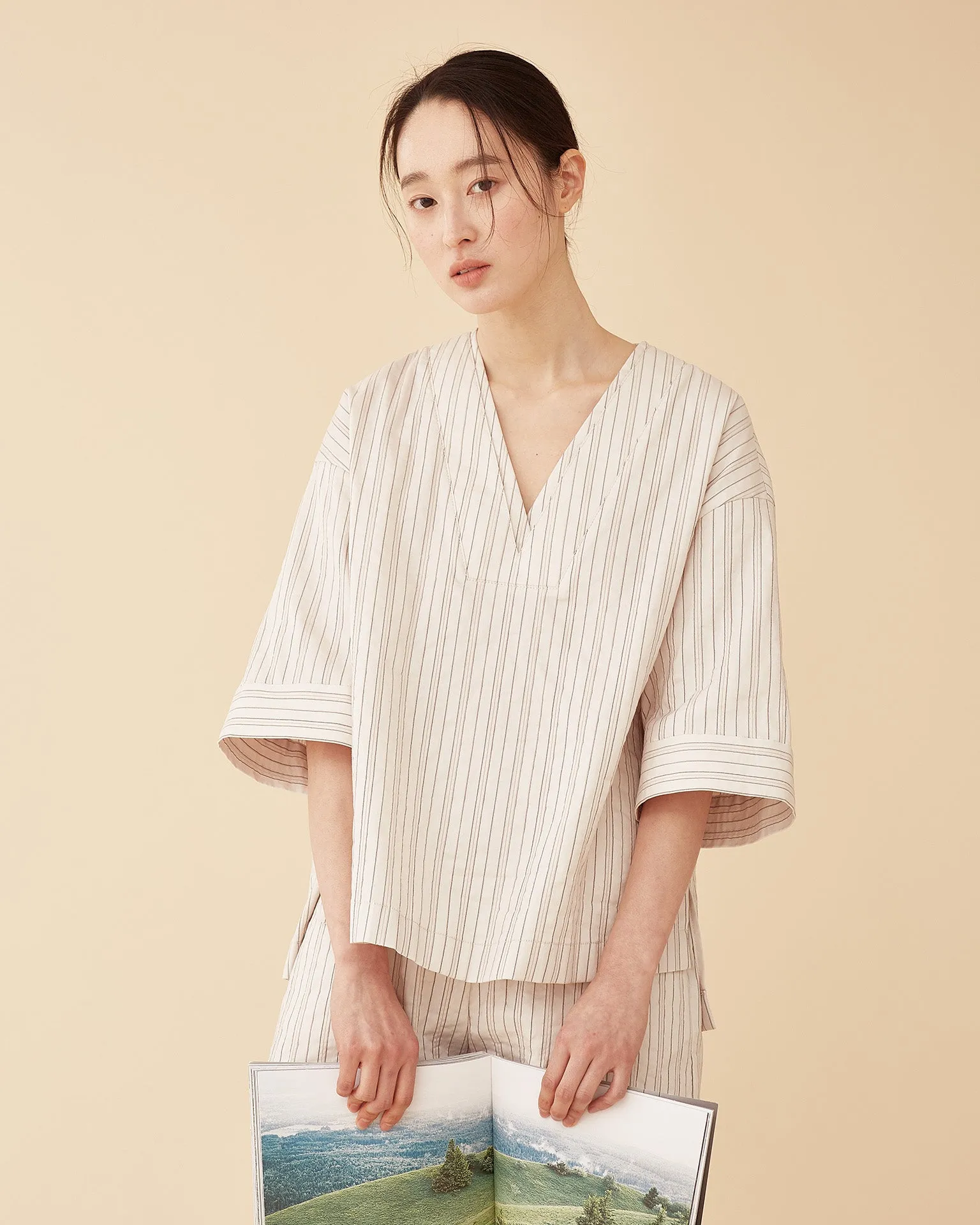 Mori Stripe Top