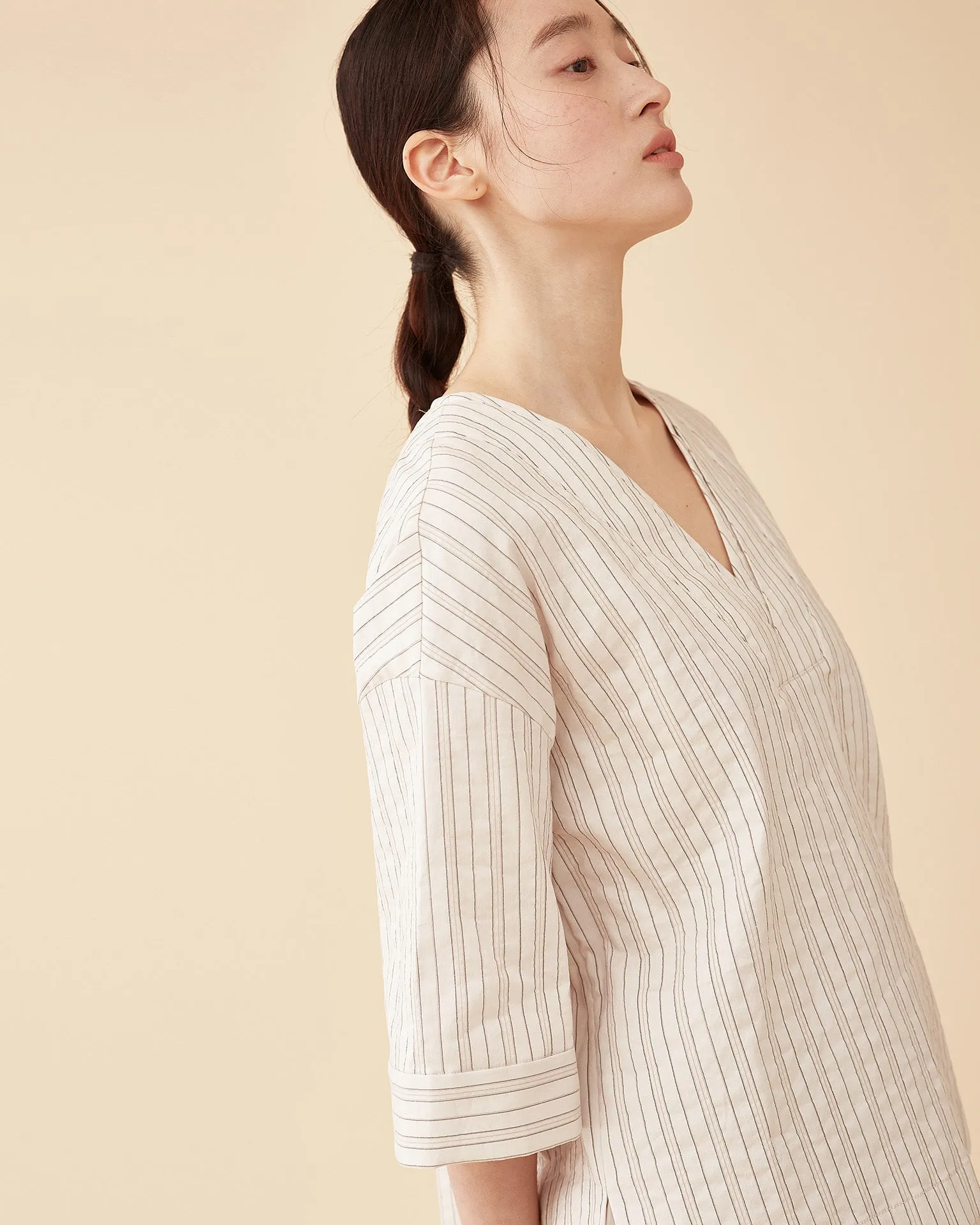 Mori Stripe Top