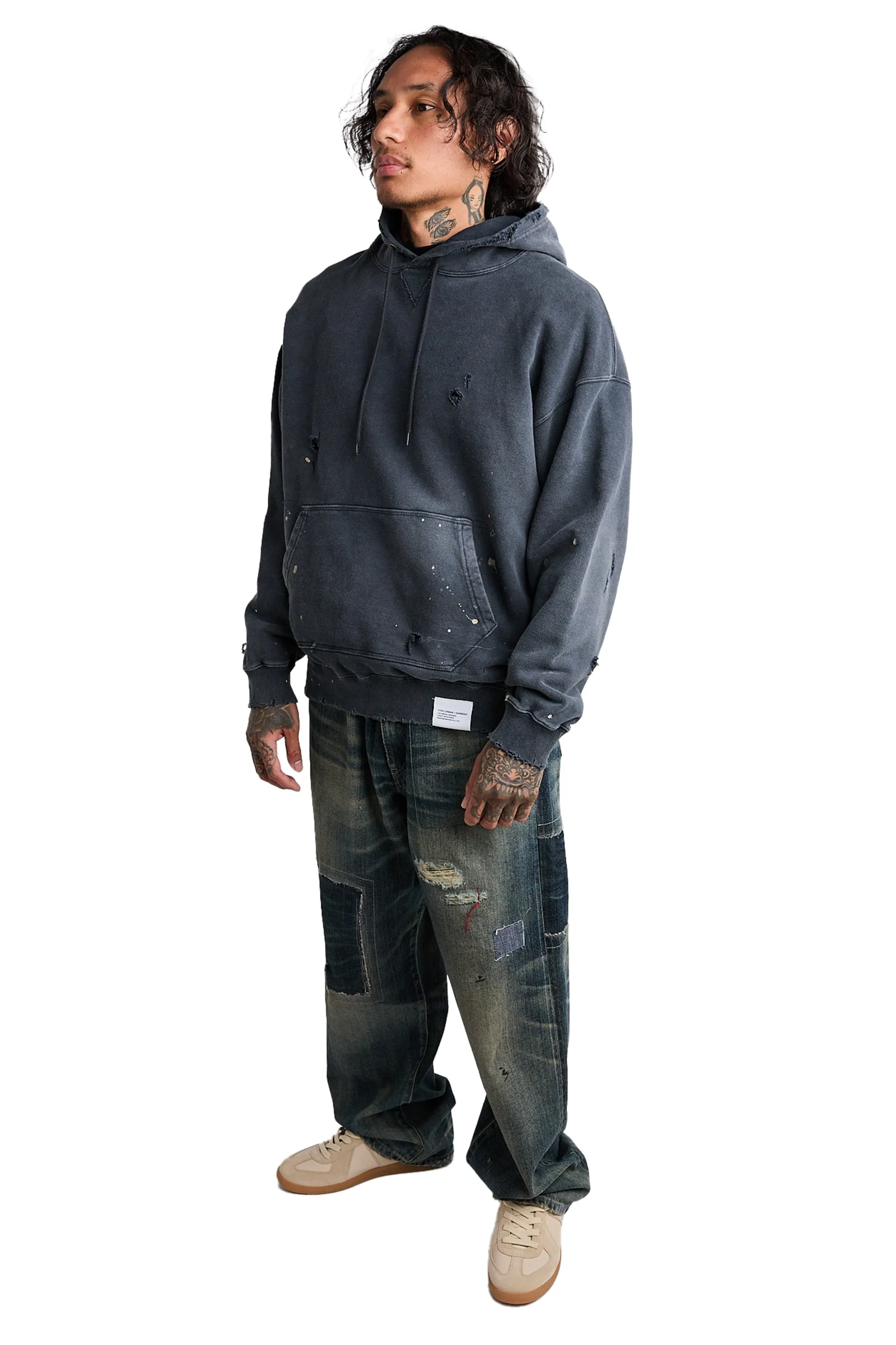 Neighborhood Damage L/S Sweatparka 'Black'