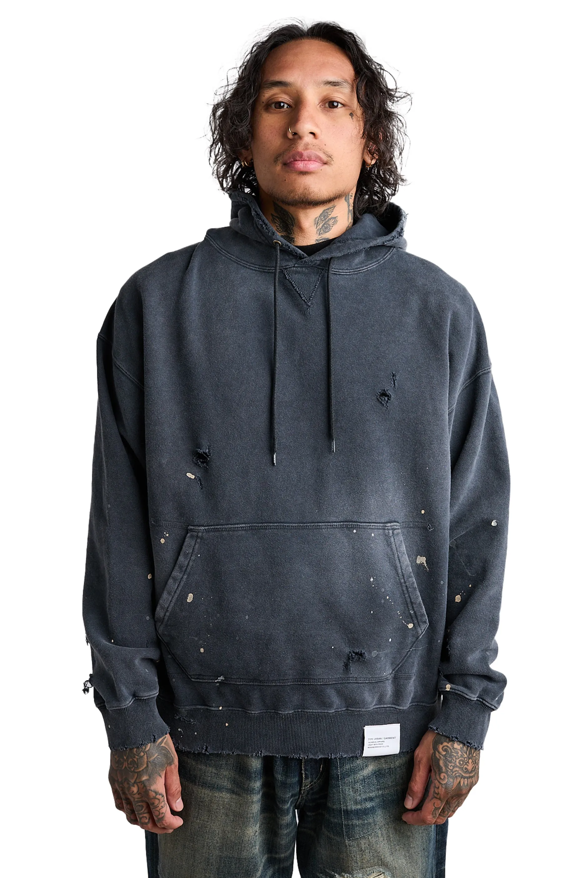 Neighborhood Damage L/S Sweatparka 'Black'