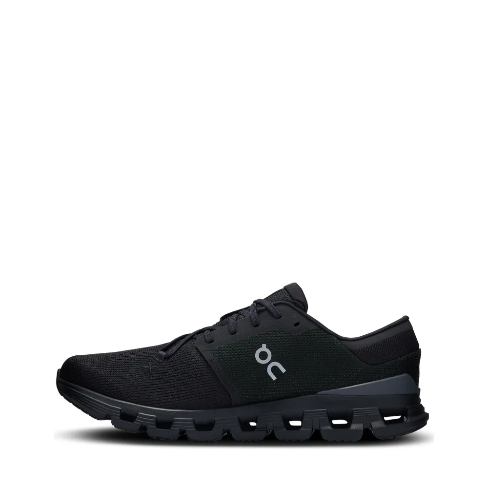 On Women's Cloud X 4 Sneaker in Black/Eclipse