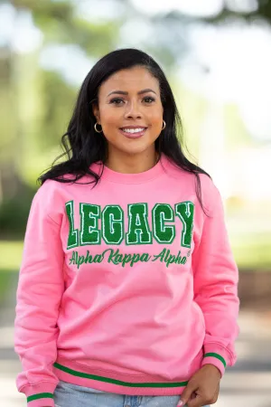 Pink Legacy Varsity Sweatshirt (Unisex Sizing)