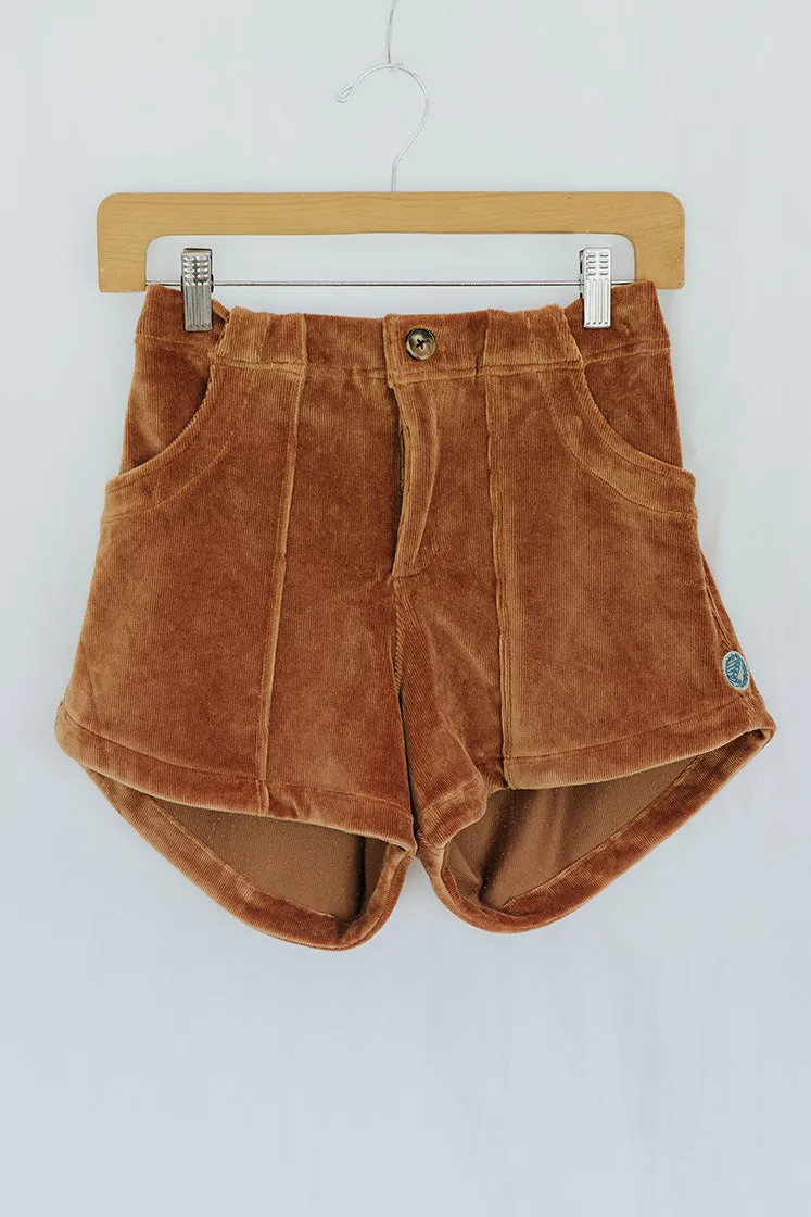 Retro Pocket Shorts - Clay Corduroy